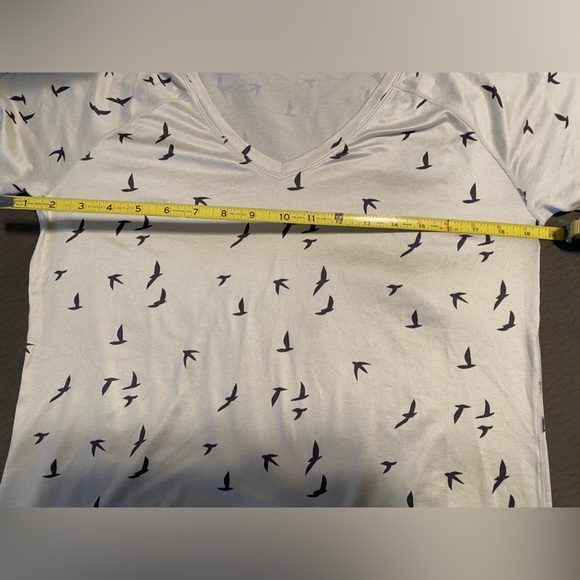 NWOT Oiselle raglan bird tee shirt REI outdoors hiking rock climbing wicking Lg - Picture 6 of 8